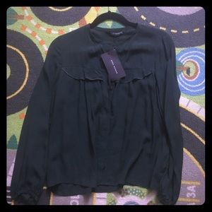 new Zara Small green blouse